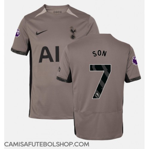 Camisa de time de futebol Tottenham Hotspur Son Heung-min #7 Replicas 3º Equipamento 2023-24 Manga Curta
